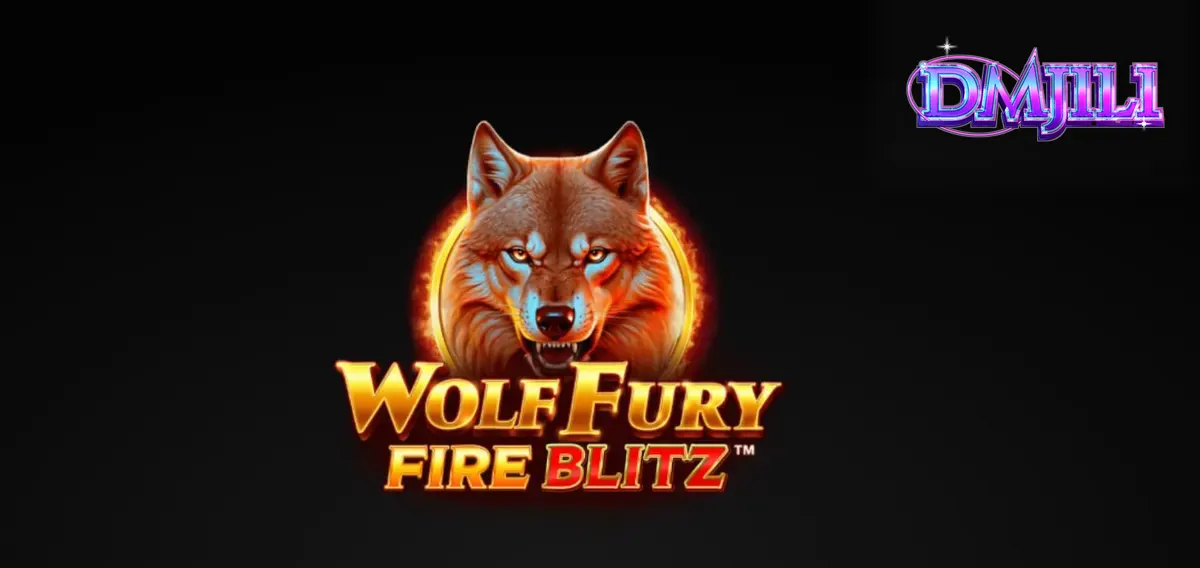Wolf Fury Fire Blitz slot game screen na nagpapakita ng mga simbolo ng prutas at lobo